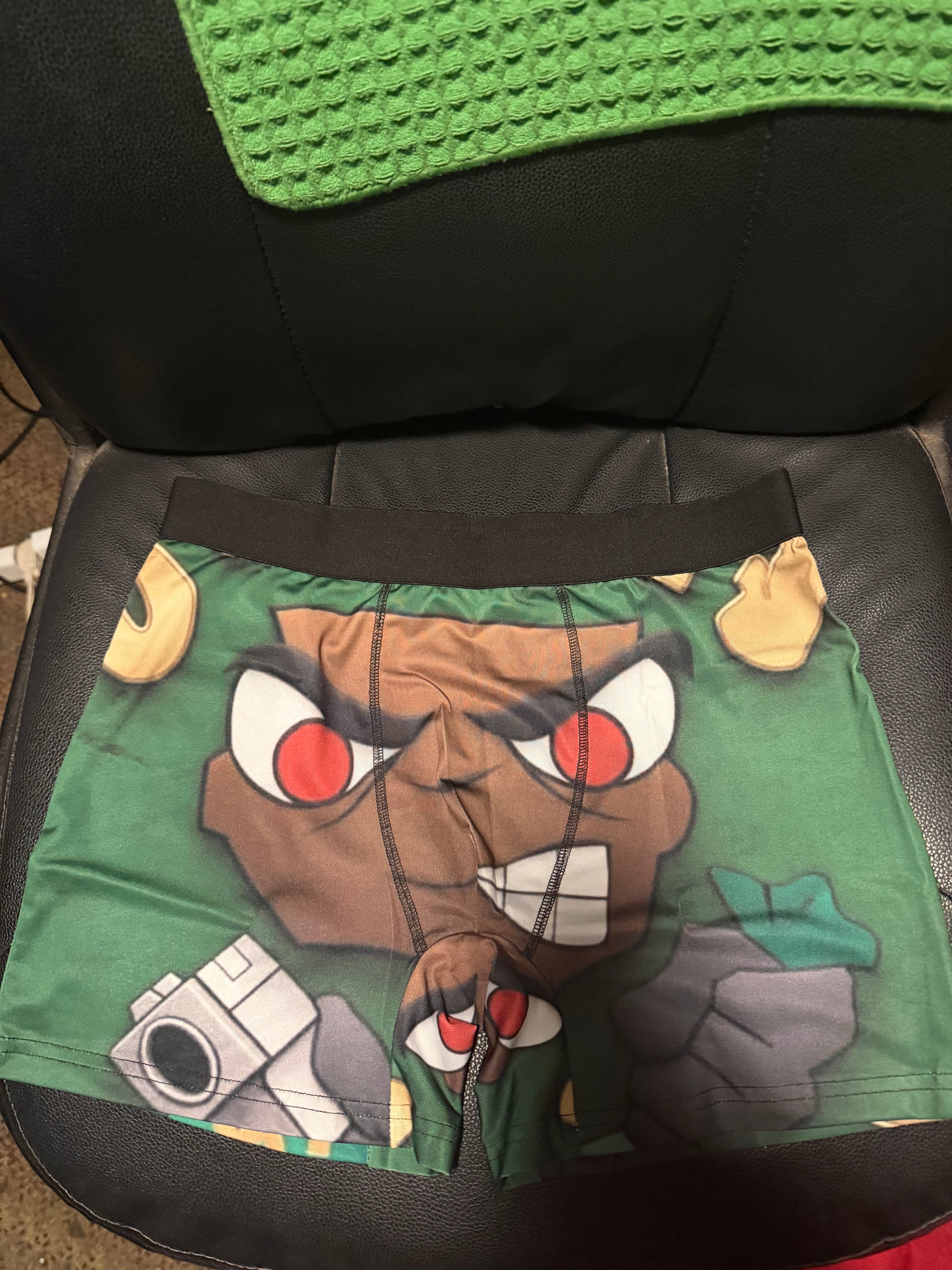 Brief Shorts Green Logo