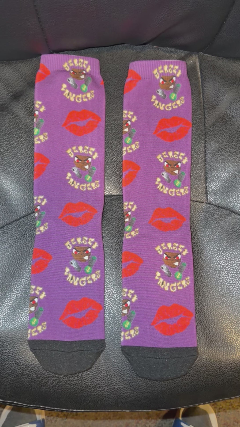 Purple cotton socks 