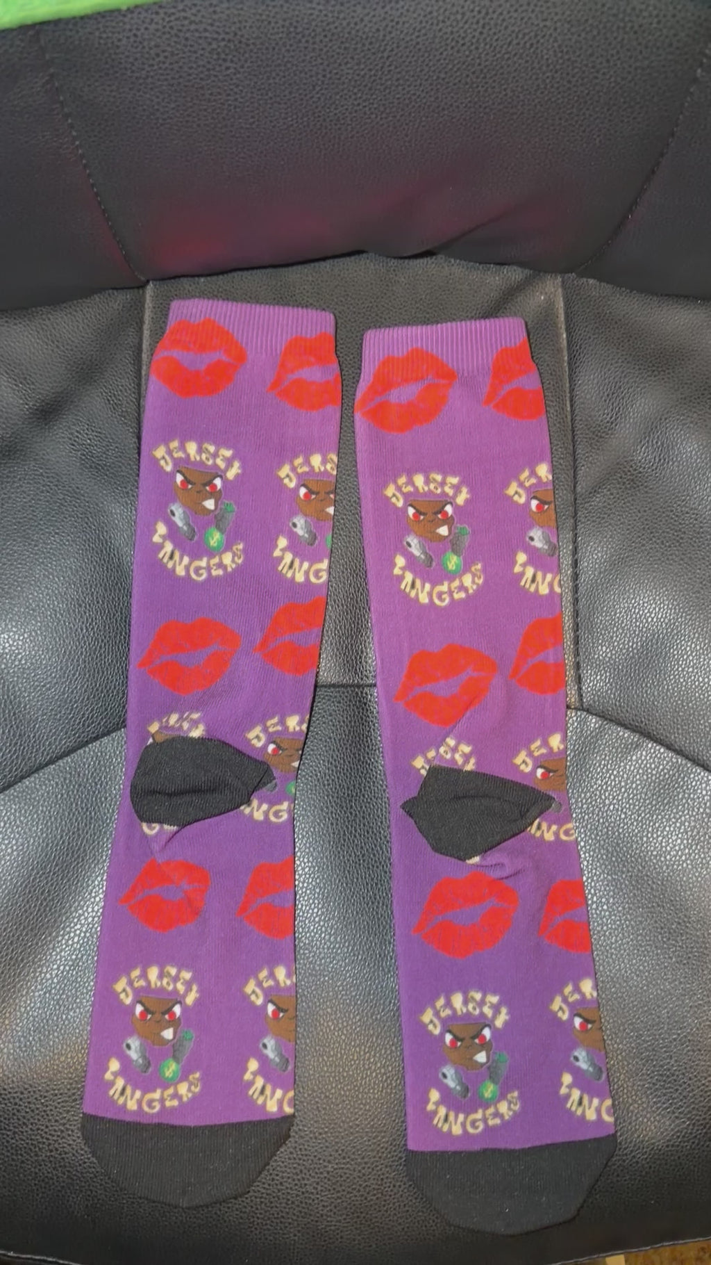 Purple cotton socks 