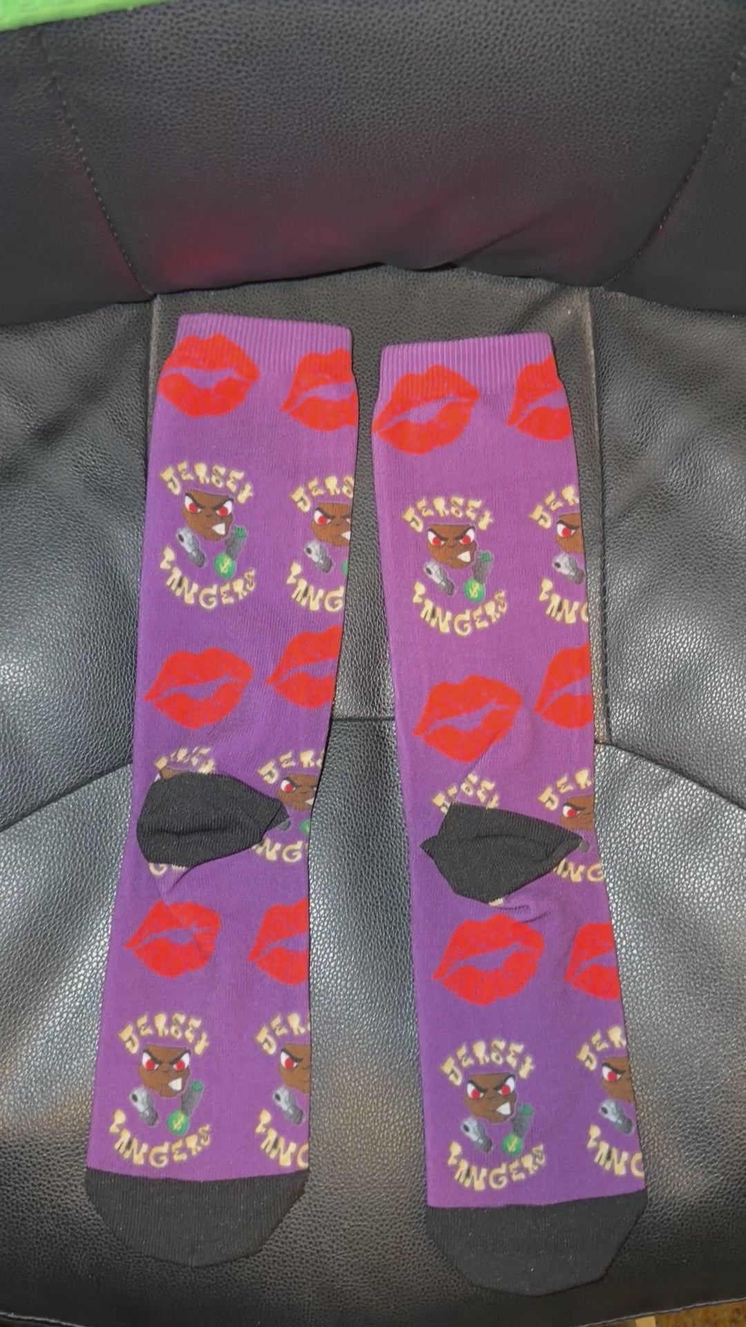 Purple cotton socks 
